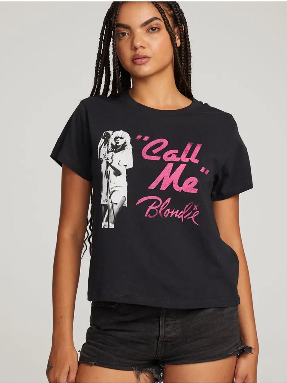 NWOT Chaser "Call Me" Blondie Graphic Tee. Size XS